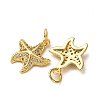 Brass Micro Pave Cubic Zirconia Pendants KK-A271-02G-G-2