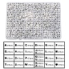 Opaque Acrylic Horizontal Hole Letter Beads SACR-YW0001-44-2