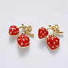 Brass Enamel Pendants KK-T049-033G-NF-1