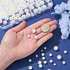 About 1173pcs ABS Plastic Imitation Pearl Beads KY-CJ0001-96-4