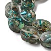 Dyed Natural Imperial Jasper with Resin Beads Strands G-G083-A01-01-3
