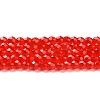 Transparent Glass Beads Strands GLAA-H021-04-25-2