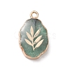 Natural Green Strawberry Quartz Pendants X-G-K333-01G-2