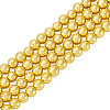 150Pcs 2 Strands Electroplate Glass Beads Strands EGLA-TA0013-57B-3