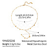 European Stainless Steel Round Bead Tassel Y Chain Necklaces for Women BF6806-6