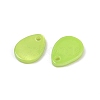 Spray Painted Natural Freshwater Shell Teardrop Charms SHEL-K006-47A-2