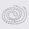 Non-Tarnish 3.28 Feet 304 Stainless Steel Chains X-STAS-P197-038P-2