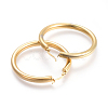 201 Stainless Steel Big Hoop Earrings EJEW-A052-19F-G-2