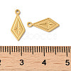 Manual Polishing 304 Stainless Steel Charms STAS-P335-12G-3