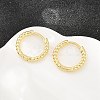 Brass Huggie Hoop Earrings KK-CBA8324-18C-G-3