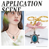 DIY Turtle Gemstone Pendant Making Kits DIY-SC0019-06-6