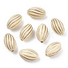 Oval Plating Acrylic Beads X-PACR-Q102-128A-1