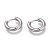 Tarnish Resistant 201 Stainless Steel Huggie Hoop Earrings EJEW-L256-05A-P-1