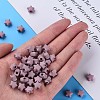 Spray Painted Acrylic Beads X-MACR-S373-45-O03-5