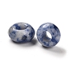 Natural Blue Spot Jasper European Beads G-R488-02B-3
