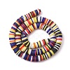 Handmade Polymer Clay Beads Strands CLAY-R089-8mm-T032-7