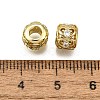 Brass Micro Pave Cubic Zirconia Beads KK-Z100-01G-2