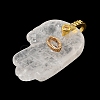 Natural Quartz Crystal Carved Pendants GG-CBA5963-01M-NH-2