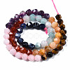 Chakra Theme Natural Tiger Eye & Rose Quartz & Amethyst & Topaz Jade & Red Agate & Amazonite & Sodalite Beads Strands X1-G-S376-002A-2