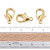 Golden Tone Zinc Alloy Lobster Claw Clasps X-E106-G-NF-5