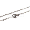 Non-Tarnish 304 Stainless Steel Unisex Cable Chain for Necklace STAS-P045-01P-B-1
