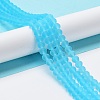Transparent Glass Beads Strands X-EGLA-A044-T8mm-MD08-3