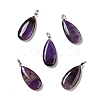 Natural Amethyst Pendants G-P474-01P-08-1