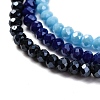 Electroplate Glass Beads Strands EGLA-X0007-01F-4mm-2