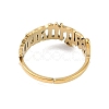 Ion Plating(IP) 304 Stainless Steel Constellation Open Cuff Ring for Women RJEW-C097-01G-06-3