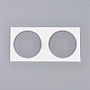 Cardboard Staple Type Coin Mylar Flip Holder Cover Case AJEW-WH0052-06F-1