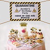 Polyester Quarantine Birthday Decorations Banner AJEW-GF0001-65-5