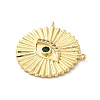 Brass Micro Pave Cubic Zirconia Pendants KK-S510-39G-01-2