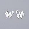 201 Stainless Steel Pendants X-STAS-O098-03S-W-2