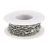 304 Stainless Steel Twist Oval Link Chains CHS-K017-04P-3