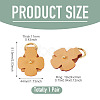 Flower Cowhide Suspension Clasps FIND-TAC0036-055G-01-3