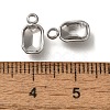 304 Stainless Steel Pendant Cabochon Settings STAS-I310-26P-3