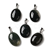 Natural Moss Agate Pendants G-Z055-03P-08-1