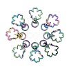 Zinc Alloy Swivel Lobster Clasps PALLOY-WH0070-98M-4