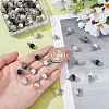 100Pcs Glass Pendants PALLOY-HY00103-4