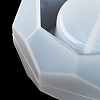 Faceted Hexagon DIY Silicone Candle Cup Molds DIY-P078-05-6
