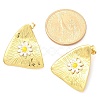 304 Stainless Steel Enamel Stud Earrings for Women EJEW-U037-01G-5