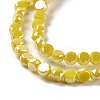 Electroplate Glass Beads Strands GLAA-E036-04D-4