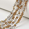 Electroplate Transparent Glass Beads Strands EGLA-A034-T8mm-M07-1