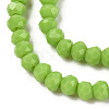 Opaque Solid Color Glass Beads Strands EGLA-A034-P1mm-D30-3