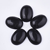 Natural Black Obsidian Cabochons G-S349-25A-02-1