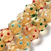 Handmade Bumpy Lampwork Beads Strands LAMP-P059-A04-1