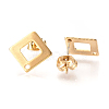 304 Stainless Steel Stud Earring Findings STAS-Q223-07-2