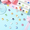240Pcs 12 Colors Rainbow Iridescent Glass Cabochons DIY-CJ0003-10-5