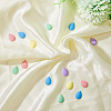 80pcs 4 colors Opaque Spray Painted Acrylic Cabochons ACRP-DC0001-01-5