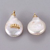 Natural Cultured Freshwater Pearl Pendants PEAR-F008-48G-2